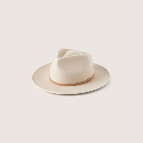 NWT WILL + BEAR Calloway Cream White Felt Sun Hat S main image 8